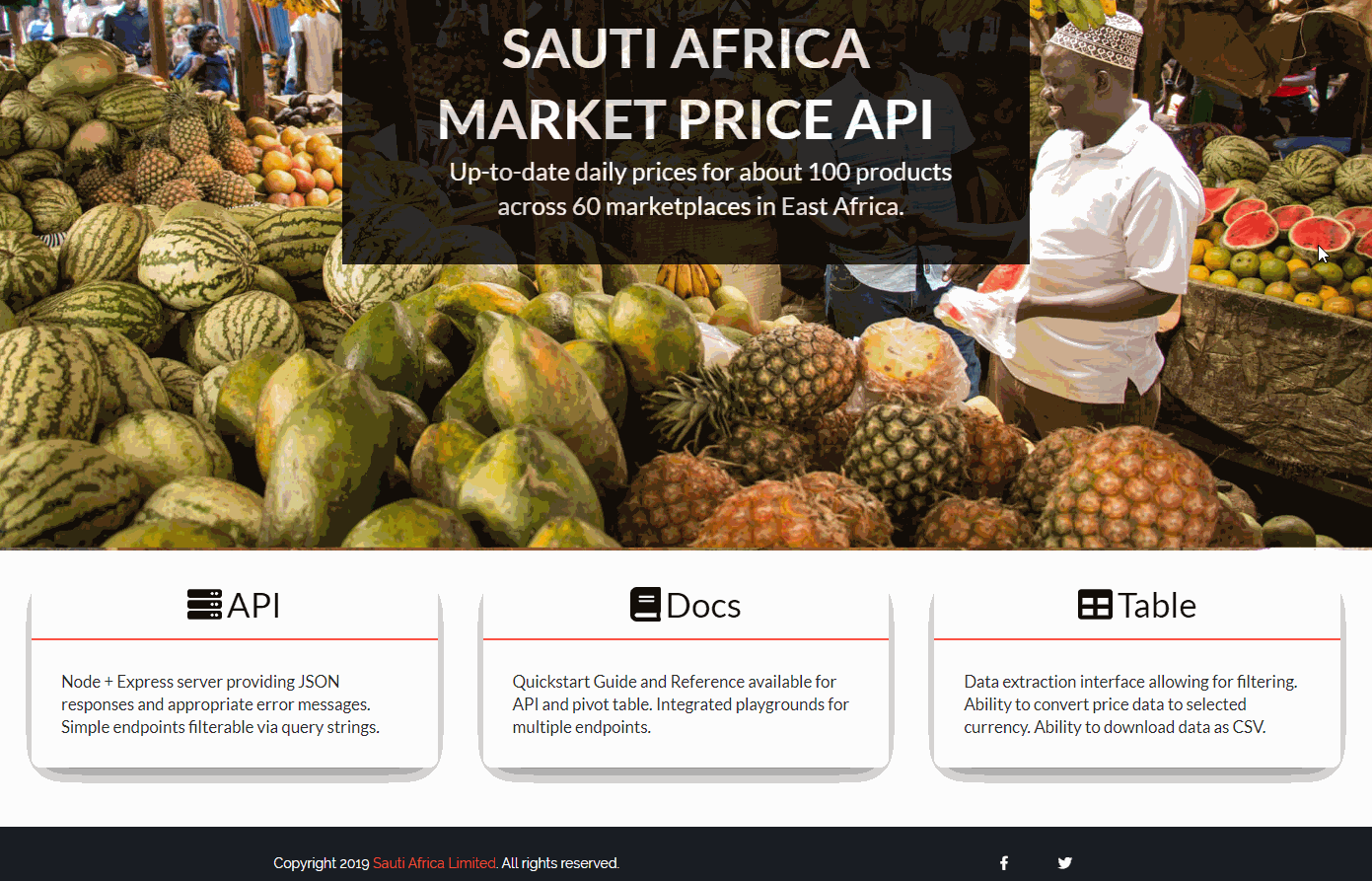 Sauti Africa Market Price API gif